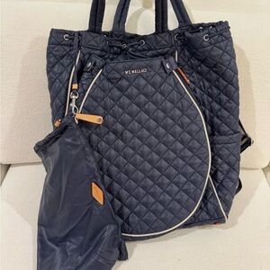 MZ WALLACE Tennis Backpack Navy